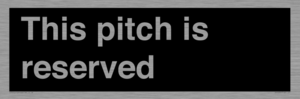 This pitch is reserved